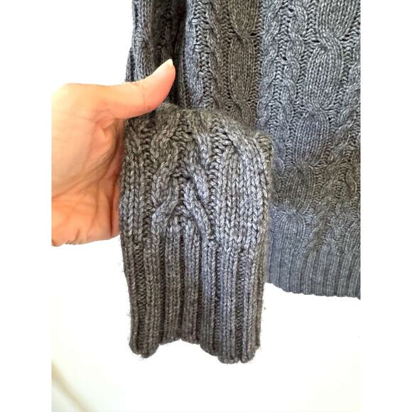 Autumn Cashmere Cable Sweater Gray Size XS - Picture 4 of 6